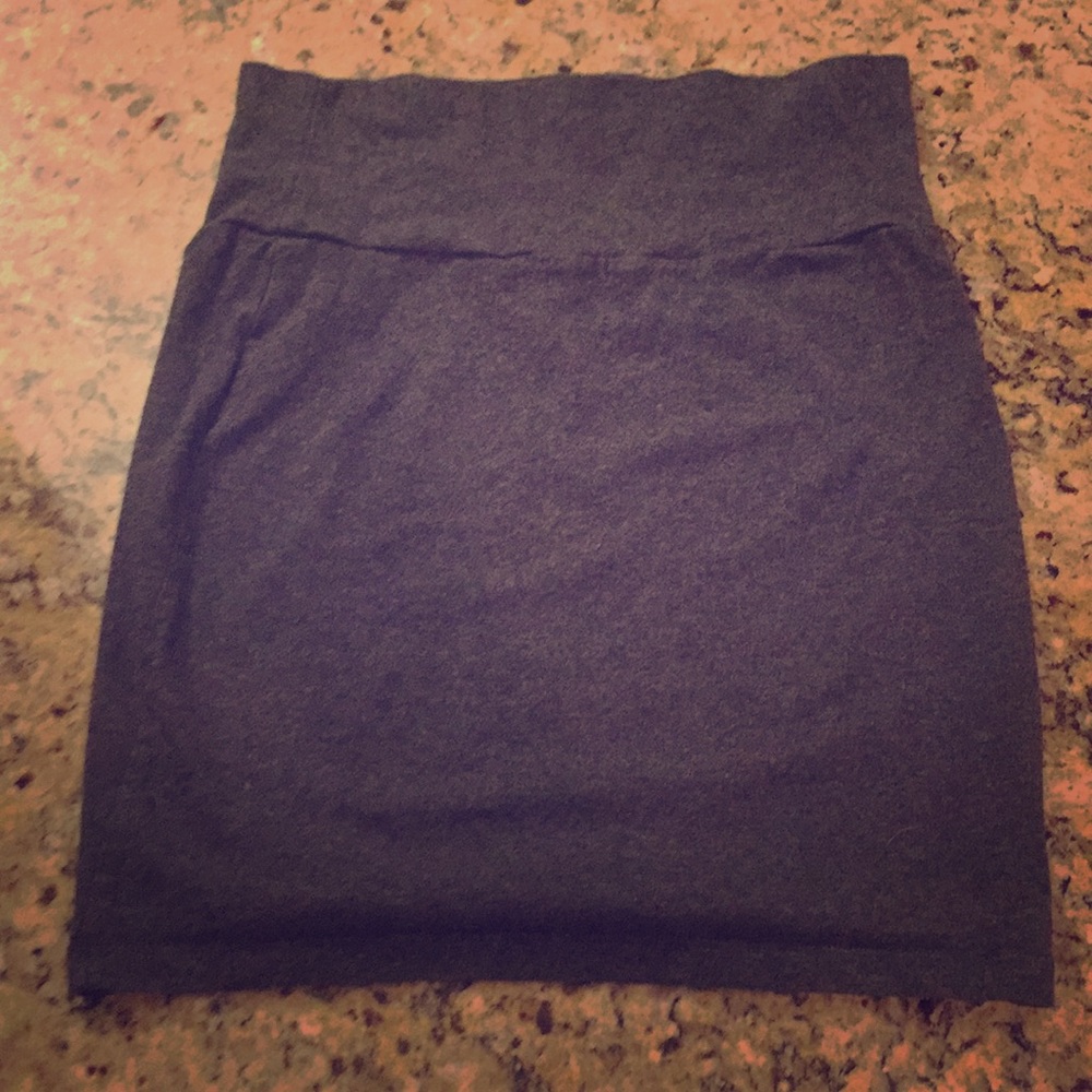 Gray Mini Skirt